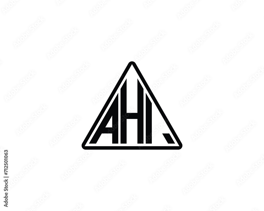 AHI logo design vector template AHI logo design vector template