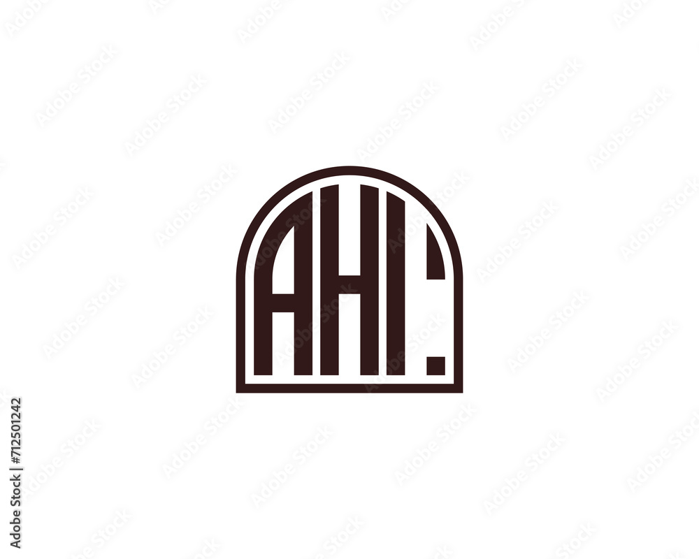 AHI logo design vector template AHI logo design vector template