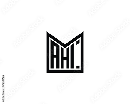 AHI logo design vector template