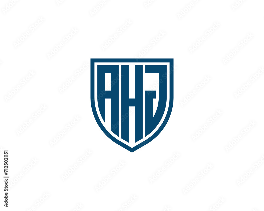 AHJ logo design vector template AHJ logo design vector template
