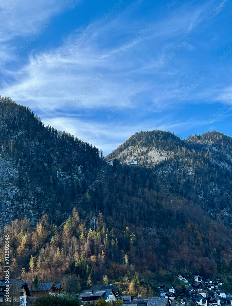 The panoramic viewpoint on the mountain above Hallstatt, Austria.