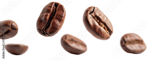 Roasted Coffee beans illustration PNG element cut out transparent isolated on white background  PNG file  artwork graphic design.