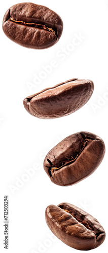 Roasted Coffee beans illustration PNG element cut out transparent isolated on white background ,PNG file ,artwork graphic design.