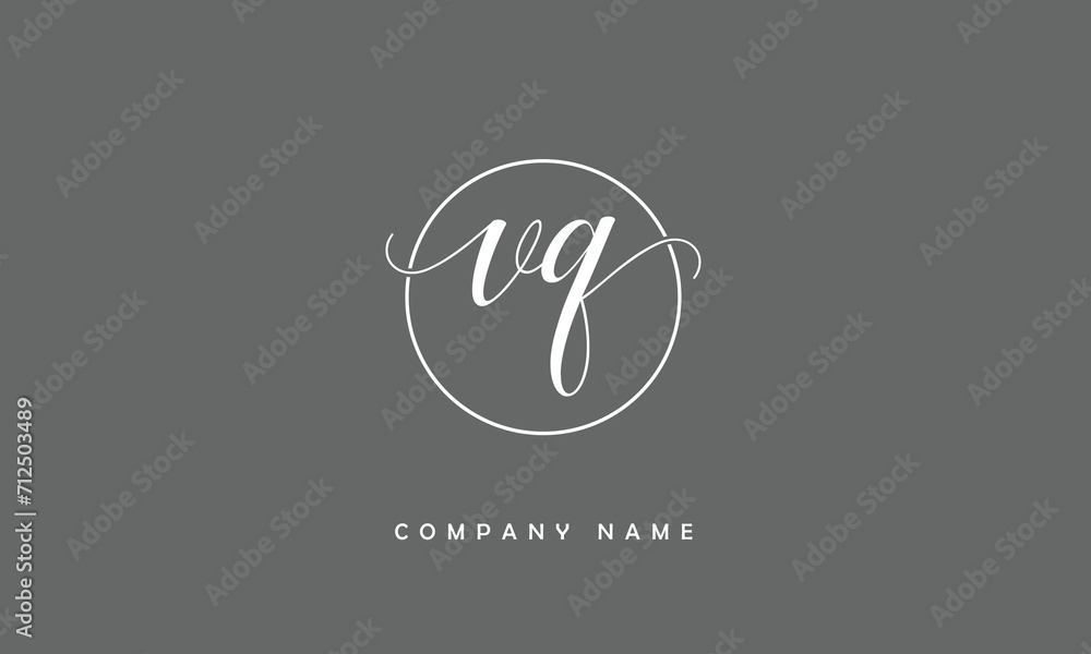 VQ, QV, V, Q Abstract Letters Logo Monogram VQ, QV, V, Q Abstract Letters Logo Monogram