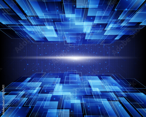 digital technology composition abstract background