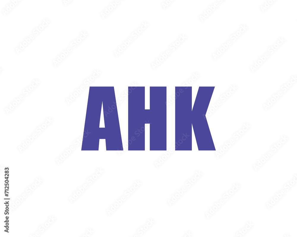 AHK logo design vector template AHK logo design vector template