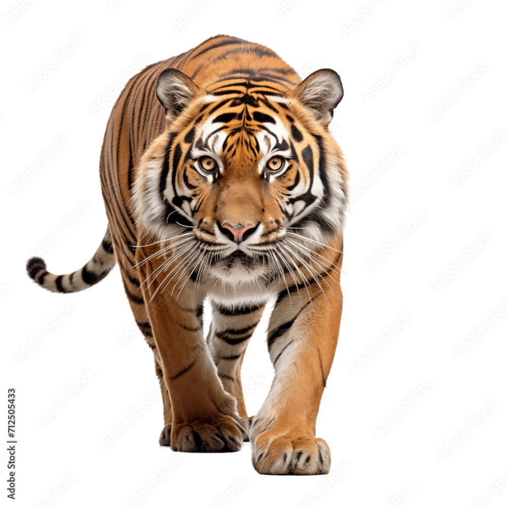 Realistic Picture Bangli Tiger with Aggressive Looks AI-Generated
