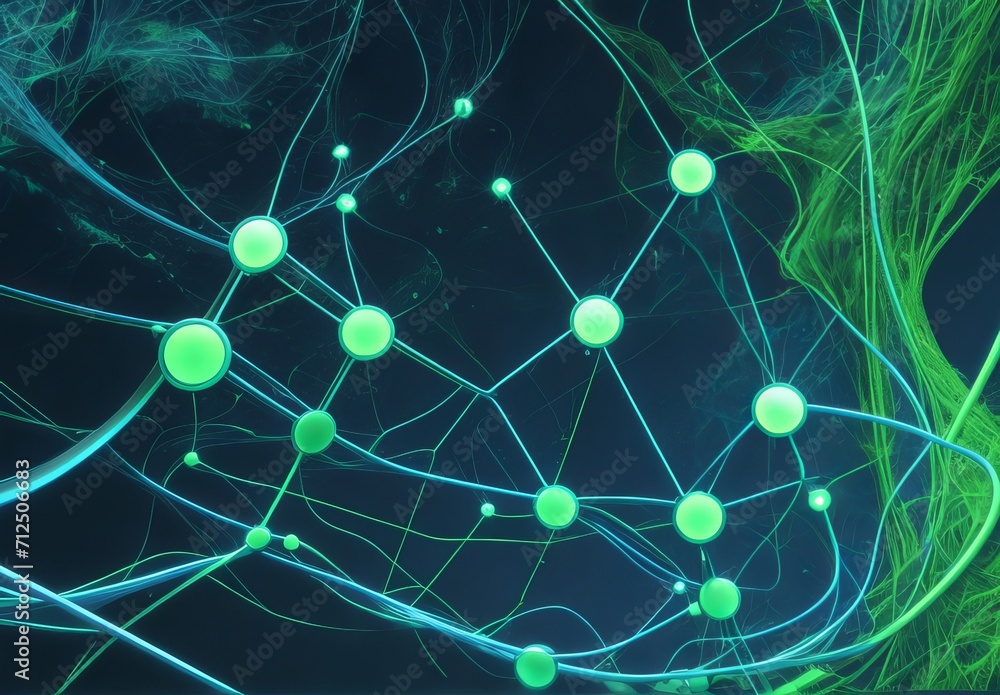 blue and green network lines form a futuristic
blue and green network lines form a futuristic