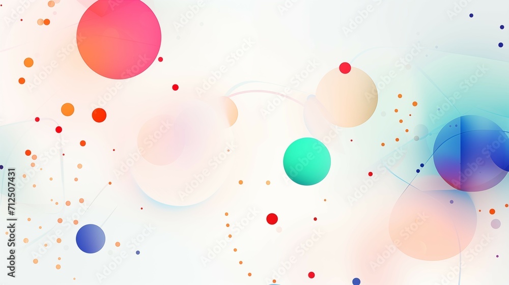The abstract technology wallpaper background with colorful circles.