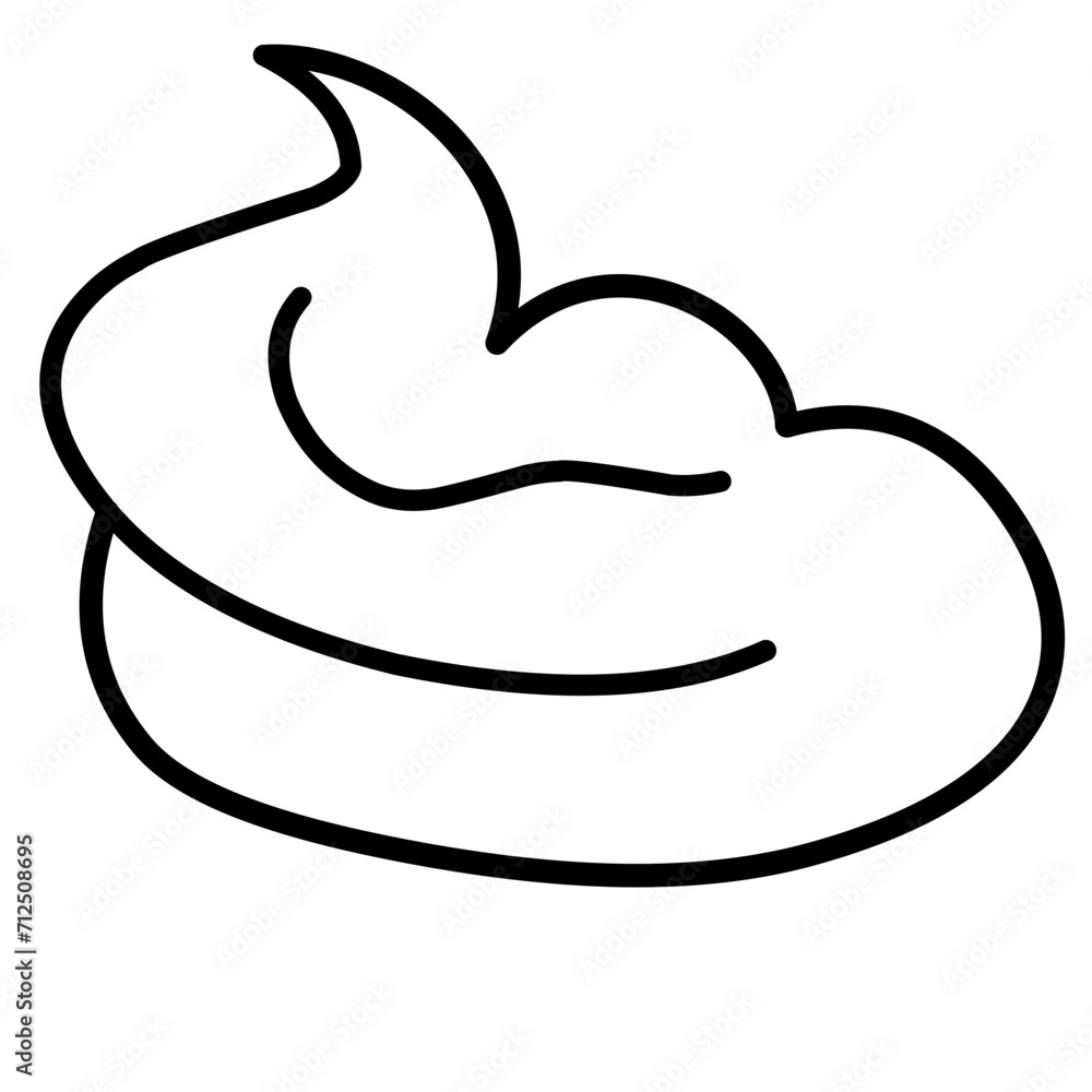 poop line icon poop line icon