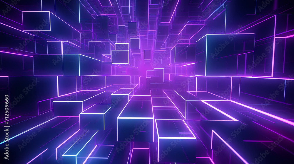 Technology abstract lines background and light effects, technology sense background Technology abstract lines background and light effects, technology sense background