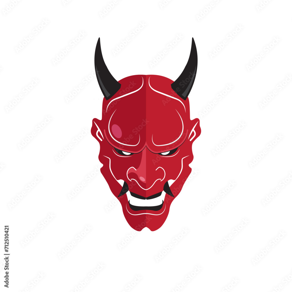 Japannese Oni Mask vector illustration Japannese Oni Mask vector illustration