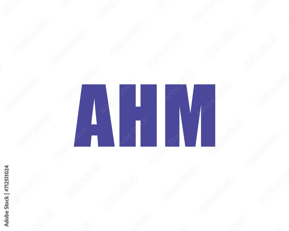 AHM Logo design vector template AHM Logo design vector template
