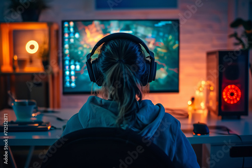 woman playing video game © Davivd