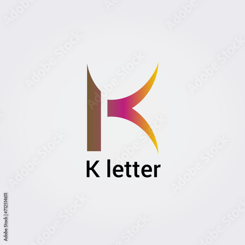 Icone Lettre K pour Design Logos, Symbole, Illustration Pictogramme Monogramme pour Business, Variations Alphabet Isolé Silhouette
