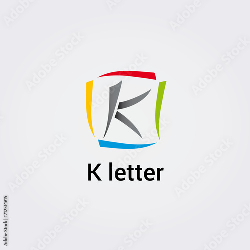 Icone Lettre K pour Design Logos, Symbole, Illustration Pictogramme Monogramme pour Business, Variations Alphabet Isolé Silhouette