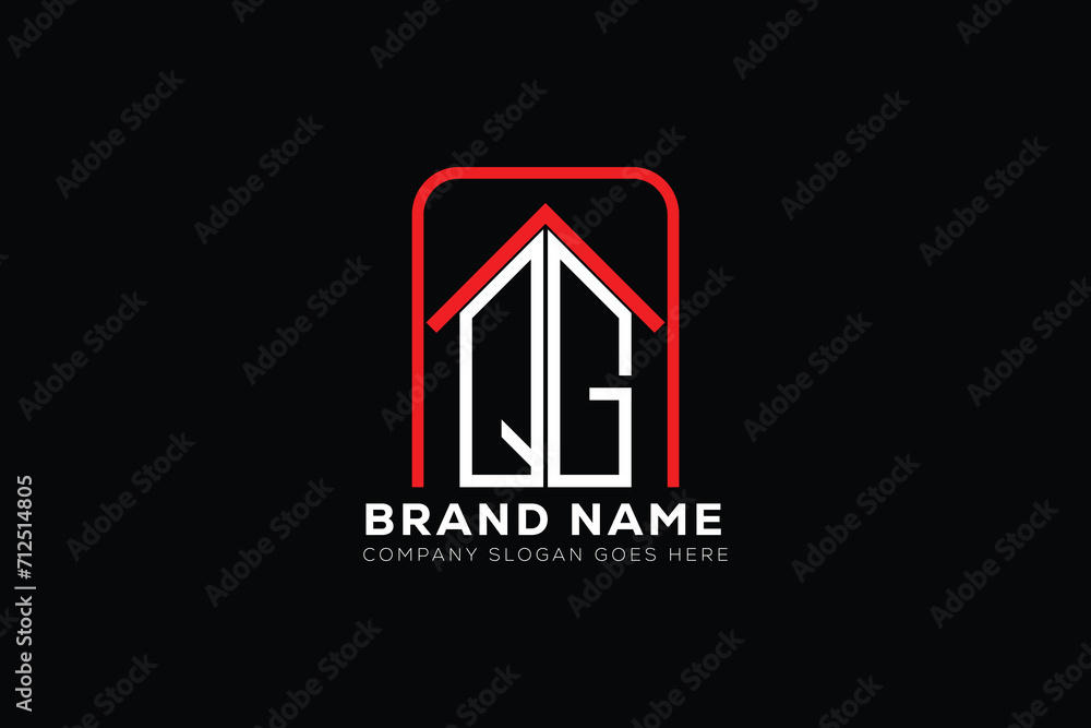 QG letter creative real estate vector logo design . QG creative initials letter logo concept. QG house sheap logo QG letter creative real estate vector logo design . QG creative initials letter logo concept. QG house sheap logo