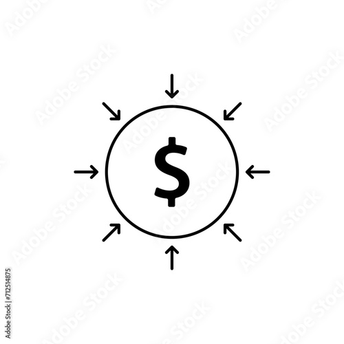 Investment line icon set. Investment, Profit, Asset, Investor, Portfolio, Dividend, Capital, Risk, Inflation icons vector, icon, analysis, asset, bond, economy, education, estate, finance, fund, gain,