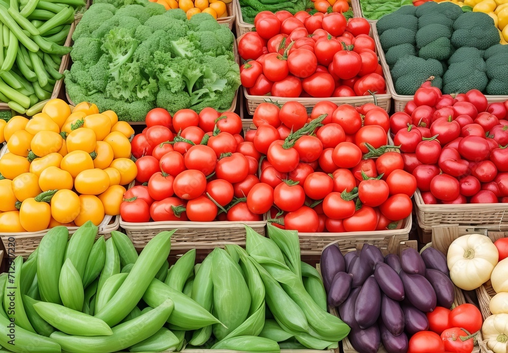 Close-up Fresh vegetables displayed in Indonesian traditional market.
Close-up Fresh vegetables displayed in Indonesian traditional market.