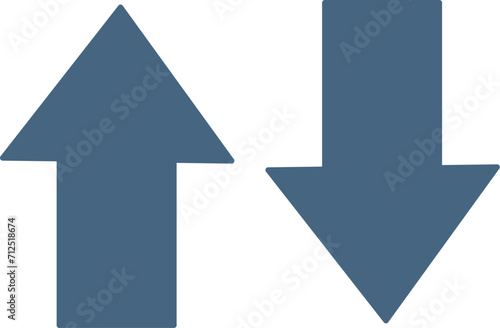 Up and down arrow icon vector. Replaceable vector design. 