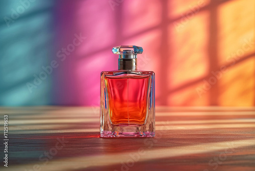 Empty luxury perfume bottle mockups image HD quality, AI-generated concept photo