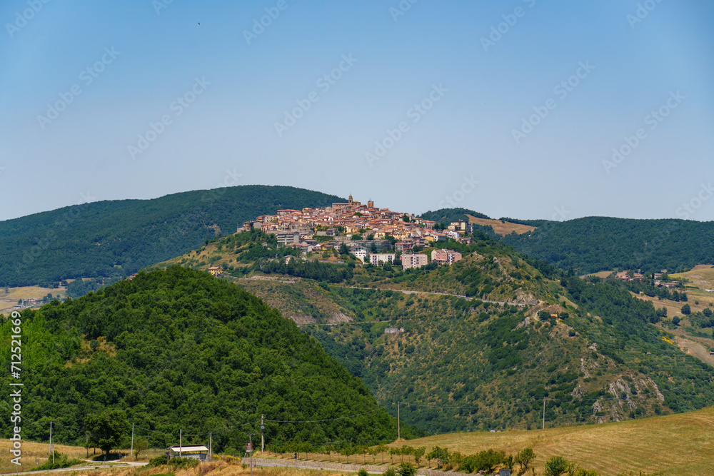 Country landscape near Albano di Lucania, Italy