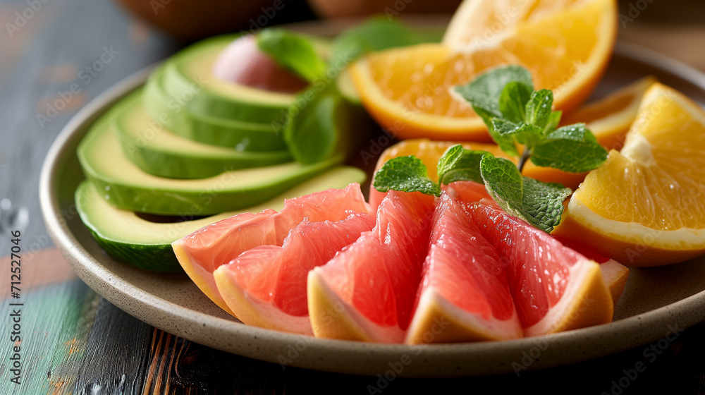 Citrus Harmony: Avocado & Grapefruit Medley Citrus Harmony: Avocado & Grapefruit Medley