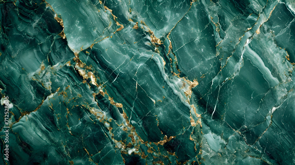Turquoise Green marble texture background, natural Emperador stone, exotic breccia marbel - obrazy, fototapety, plakaty 