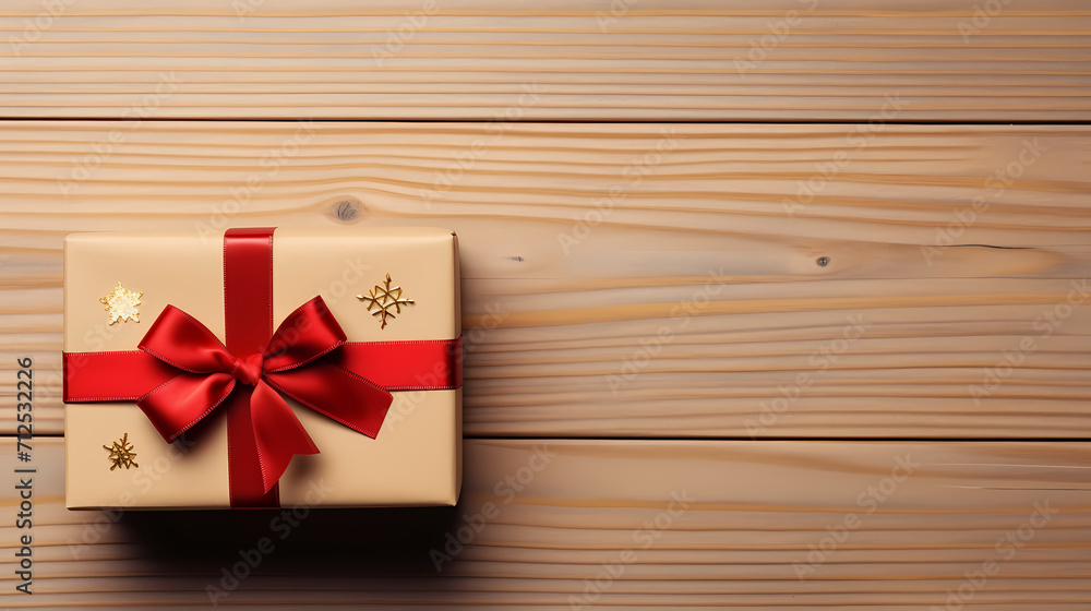 Fototapeta premium Gift background with copy space for Christmas gifts, holiday or birthday