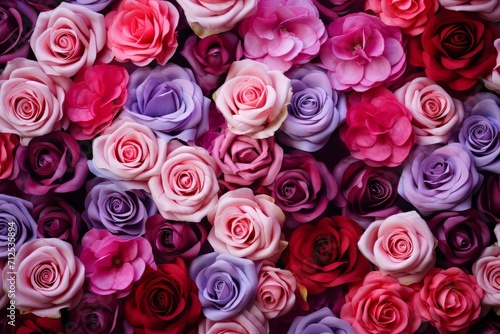 Beautiful background of rose bouquet