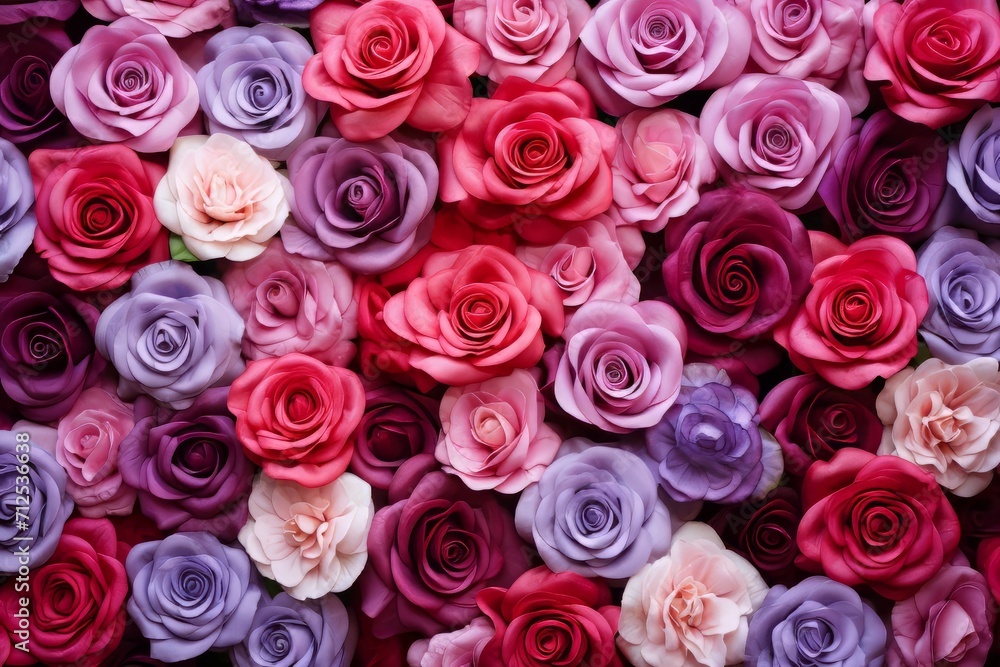Beautiful background of rose bouquet