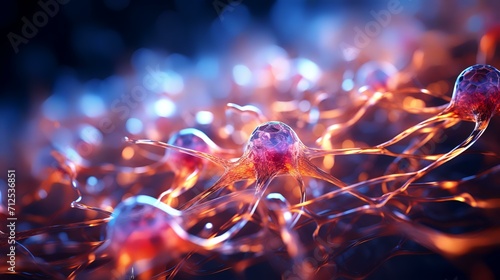 Neurological Marvels: AI-Generated Depiction of Human Brain Cells