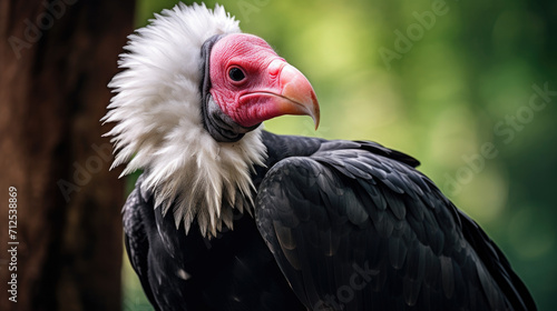 Portrait of Griffon Vulture Gyps fulvus white background  biblical gyps  Old World vultures are vultures that are found in the Old World