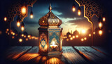 Arabic lantern for a Ramadan celebration background.