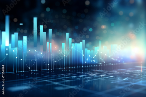 abstract economical charts background for future of finance and business