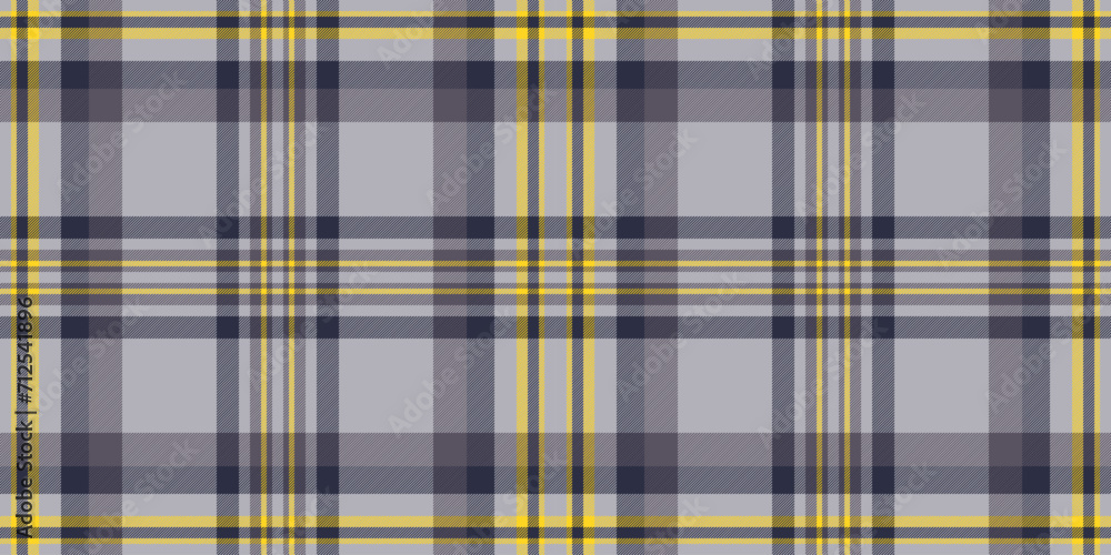 Fototapeta premium Fluffy check background fabric, stroke texture tartan pattern. Minimalist textile seamless vector plaid in antique steel and dark colors.