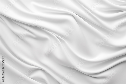 elegant white satin fabric, white silk textile background, softness and sensuality 