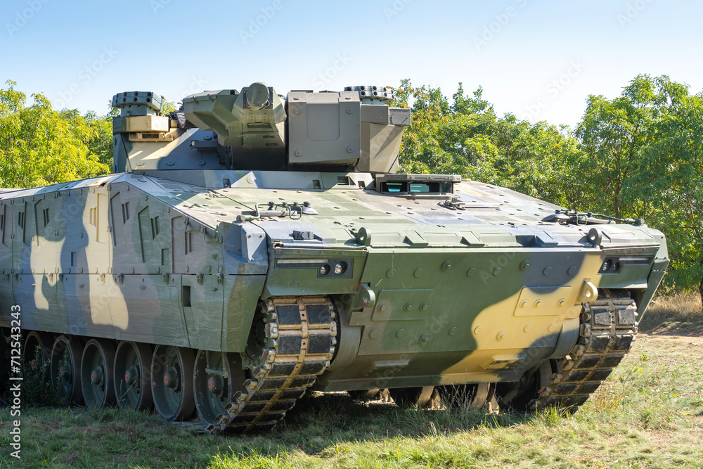 Naklejka premium Hungarian infantry fighting vehicle (IFV) with 30mm machine gun 