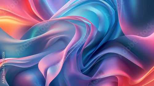 abstract background with waves pink and blue, Abstract background with smooth shapes, Abstract background with waves, Abstract background with smoke, Abstract background with smooth shapes. Ai 