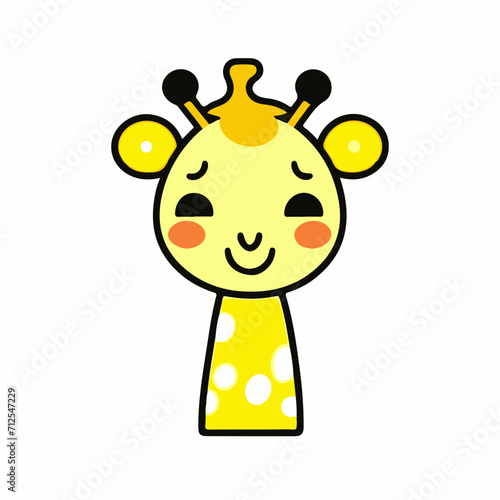 baby giraffe cartoon