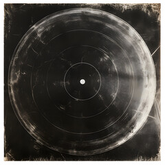 Old black vinyl record cover