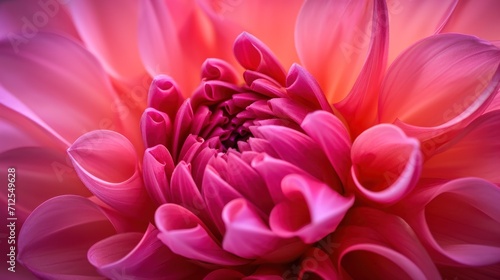  a close up of a pink flower with lots of petals on the center of the flower and the center of the petals in the center of the flower. © Shanti