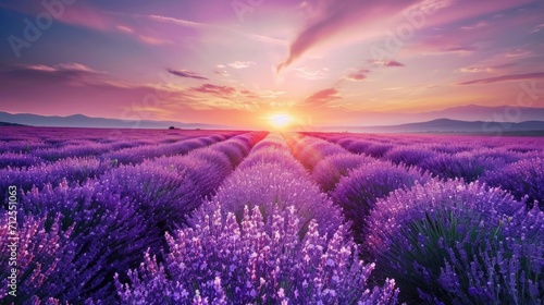 Lavender field in the sunlight © Julia Jones