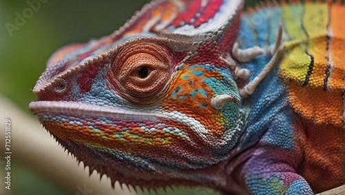 close up of a chameleon