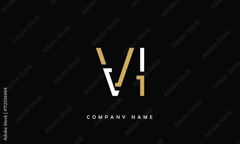 VI, IV, V, I Abstract Letters Logo Monogram VI, IV, V, I Abstract Letters Logo Monogram