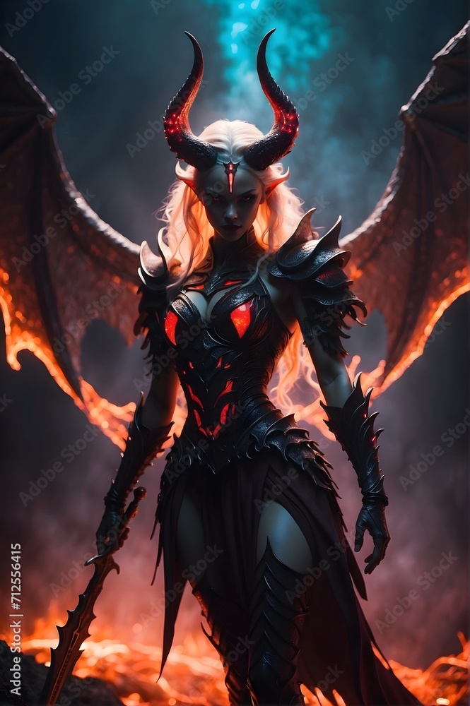 Naklejka premium devil