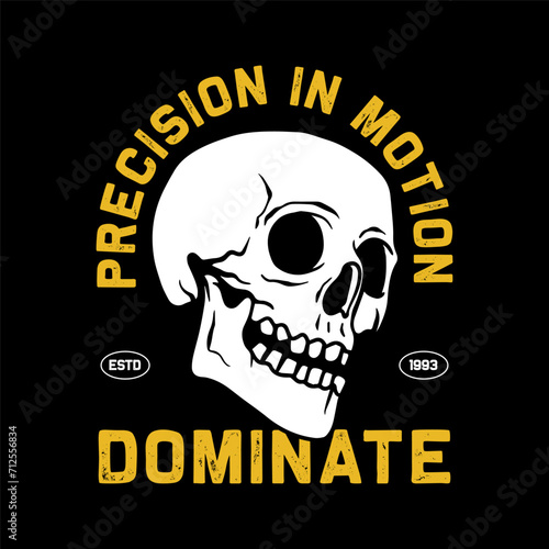 streetwear skull graphic tee vector design