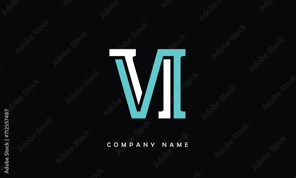 VI, IV, V, I Abstract Letters Logo Monogram VI, IV, V, I Abstract Letters Logo Monogram