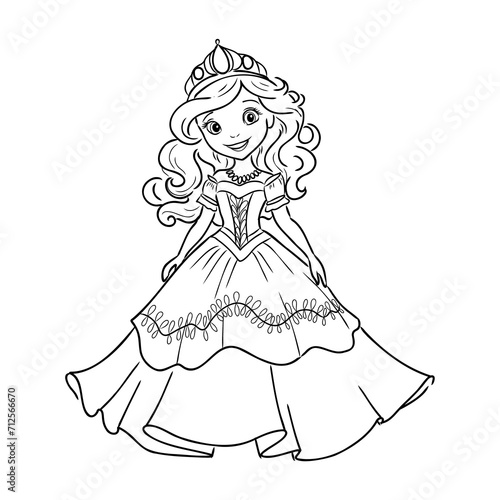 Little Princess Coloring page for kids