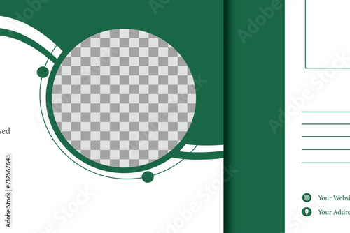 Modern Corporate Business post card design .